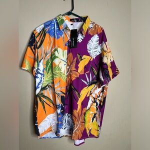 Nwt Lars amaedeus floral print shirt size xl